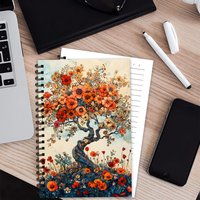 Blossom Tree Notebook,Journal,Blank Lined Pages,Ideal Gift for Note-Taking,Inspiring for Men and Women, Perfect for Students
