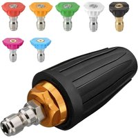 Turbo Nozzle for Pressure Washer, Rotating Nozzle and 7 Tips, 1/4 Inch Quick Connect, 4000 PSI