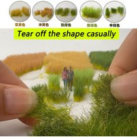 Model Artificial Tuft Lawn Simulation Static Grass Cluster Micro Wargame Scenery Kits For Building Sand Table Layout Materials