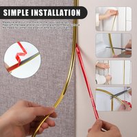 1pc 3meters/118.11in Decorative Strips Self-adhesive Beauty Seam Strips 3D Wall Stickers Wall Cloth Edging Strips Background