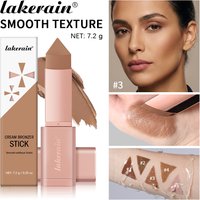 Triangular Cream Contour Stick, Multi-use Bronzer Highlighter for Facial Shaping & Brightening Makeup
