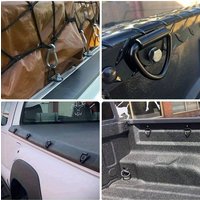 2/4-piece heavy-duty multi-purpose D-ring, loop rope anchor ring, iron cargo mooring ring for trucks, trailers, RVs, and boats.