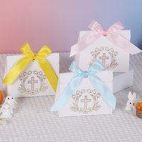 10PCS Easter Candy Gift Ribbon Packaging Box Easter Egg Box Souvenir Gift Box Package Party Small Gift Box
