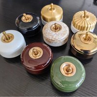 High Quality Ceramic Old Retro Switch Brass Lever Single Light System British Decorative Switch
