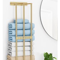 Porte-serviettes porte-serviettes de salle de bain support mural porte-serviettes robuste sans poinçon porte-serviettes accessoires de salle de bain porte serviettes salle bain etagère murale échelle