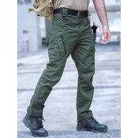 New Work Tactical Pants Men Casual Cargo Trousers Summer Multi-pocket Waterproof Pant Workwear Hiking Training Trousers Male