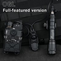 Tactical OGL PEQ15 NGAL Red Green Blue IR Battery Box Surefir M300 M600 Flashlight AR15 Accessories AXON Dual Pressure Switch