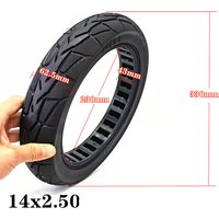 14 Inch 14x2.50 Ebike Solid Tyre For Electric Bike Replacement Rubber Tires Electric Bicycle Accessories