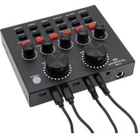 V8 Audio Sound Card USB Plug DJ Equipment Sound Cards Audio Mixer For Phone Computer PC Webcast Live External Karaoke Recording