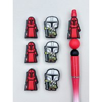 10PC Baby Silicone Bead Soldier Warrior Bead Teethe Baby DIY String Pen Bead Nipple Chains Jewelry Accessories Teethe Kawai Gift