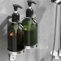 Wall Soap Dispenser Mounted Manual Soap Dispenser Pump Bottle Holder For Shampoo Shower Gel Liquid Bathroom Tools
