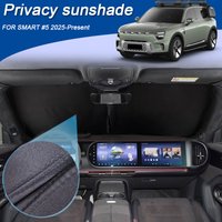 Car Black Windows Privacy Sunshade For SMART #5 2025-Present Anti-UV Heat Insulation Protect Cover Interior Auto Accessories