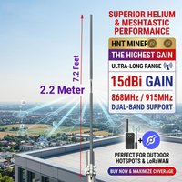 868mhz 915MHz 923mhz LoRa 15dbi Omni Hotspot Antenna,Meshtastic,LoRaWAN Gateway Outdoor Fiberglass High Gain for Signal Enhance