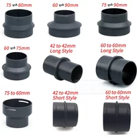 42/60/75/90mm Car Heater Ducting Reducer Hose Tube Connector Heater Ducting Pipe Joiner Connector For Eberspacher or Webasto