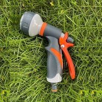 Practical Functional Garden Hose Nozzle Garden Watering Car Wash Adjustable Glue Spray Water Gun TPR Drop Corrosion Resistant