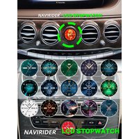 Car Stopwatch For Benz C/E/S/G/CLS/ W205 W463 W219 W222 W213 NTG 5.0/5.5 Smart Clock Interior Central Compass Time Electronic