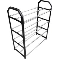 4-Layer Metal Shoe Rack Simple Shoe Shelf Footwear Organizer Stand Holder Large Capacity Shoe Shelf Living Room Storage