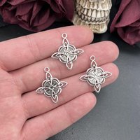 10pcs 28x25mm Double Sided Celtic Knot Charms Triquetra Charms Pendant Designer Charms Fit Jewelry Making DIY Jewelry Findings
