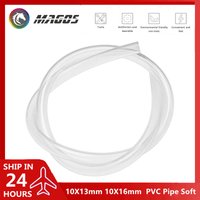 Water Cooling Pipe Soft PVC 10X13mm 10X16mm Transparent 3/8'' Flexible Hose Tubing 1000mmX1 Novice Friendly