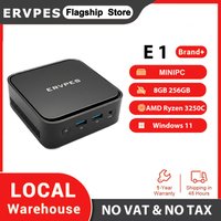 Mini PC AMD Ryzen 3 3250C Dual Core 8GB DDR4 256GB SSD Windows 11 Pro WiFi 6 Bluetooth 5.2 Triple 4K Output Low Power Silent