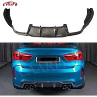 Carbon Fiber Racing Rear Bumper Diffuser For BMW X5M X6M F85 F86 2015 2016 2017 2018 Car Styling Body Kits Car Accessories FRP