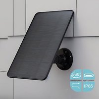 Type-C Solar Panel Charger Outdoor Solar Adapter For Security Camera LED Light Home Monitoring Power Supply