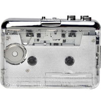 Cassette Player Portable Tape Recorder To Mp3 Full Transparent Shell USB Cassette Capture To MP3 Format Tape Music Player