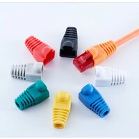 20/50/100Pcs Mixed Color CAT5E CAT6 RJ45 Ethernet Network Cable Strain Relief Boots Cable Connector Plug Cover