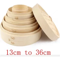 One Cage or Cover Cooking Bamboo Steamer Fish Rice Vegetable Snack Basket Set Kitchen Cooking Tools dumpling steamer steam pot