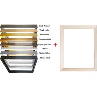 Modern Wall Art Narrow Side Combination of Aluminum alloy And Wooden Inner Frame Canvas Metal Painting Frame