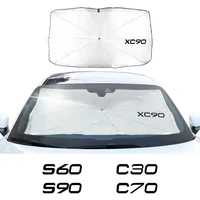 For Volvo XC60 S60 XC40 AWD C30 C70 S40 S80 S90 T6 V40 V50 V60 V70 V90 XC70 Auto Accessories Car Windshield Sunshades Umbrella
