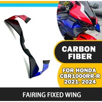 For Honda CBR1000RR-R 2021- 2024 motorcycle carbon fibre front fairing air spoiler decorative stabilizer wing fixed wing spoiler