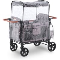 Stroller Wagon Raincover for W4 Original Lightweight Quad Stroller Raincover Compatible with WONDERFOLD W4, Windproof Protection