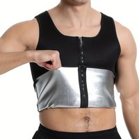1pcs Sauna Sweat Suits Shirt Vest Waist Trainer for Men Compression Workout Shapewear Excersize Gym Clothes Working Out