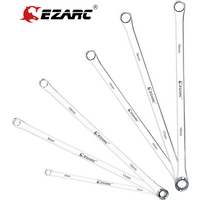 EZARC Aviation Wrench Metric 8mm-19mm Extra Long Box End Wrench CRV Durable Double End Aviation Spanner 1-Piece