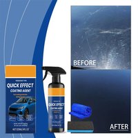 120ml Professional Car Ceramic Coating Spray with Sponge & Towel, Fast-Acting Paint Sealant for Gloss, Hydrophobic&UV Protection