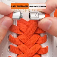 New Elastic Laces Sneakers Boots No Tie Shoe Laces Lock Shoelaces Without Ties Kids Adult Shoelace Rubber Bands for Shoes 1Pair