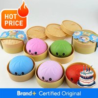 2026 Kawaii Bun Mochi Squeeze Relax Toy Colorful Simulated Dumpling Blind Squishy Relaxing Anxiety Antistress Enhance Happiness
