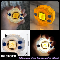 In Stock Digimon Adventure Digital Monster Glowing Keychain Refrigerator Magnet Pendant Night Light Collectible Figure Toy Gift