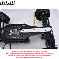 GPM 7075 Alloy Rear Chassis Skid Plate Brace Thicknes 6mm ARRMA 1/7 Talion 6S EXB V6