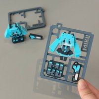 Creative Hatsune Miku Pixel Style Assembly Model Keychain Cartoon Anime Figure Cute Desktop Doll Ornament Perfect Gifts for Fans