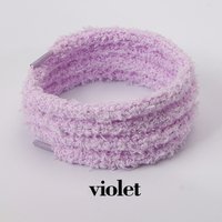 1 Pair Winter Fluffy Shoelaces - Thick Round Fur Laces for Snow Boots (Solid Color Warm Lace Strings)