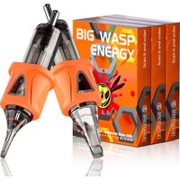 BIGWASP 5PCS/BOX Cartridge Tattoo Needles RL/RS/RM/M1 Disposable Silicone Sterilized Safety Tattoo Needles for Tattoo Machines