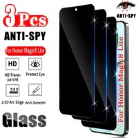 3Pcs Anti Spy Screen Protector for Honor Magic 8 Lite 7 6 5 Pro X9A X9C Tempered Glass for Honor 500 400 300 Pro 200 100 90 Lite