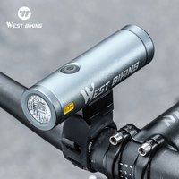 WEST BIKING Bicycle Front Light 500LM USB Rechargeable Aluminium Alloy Flashlight Cycling Headlight Aluminium Alloy Bike Lamp
