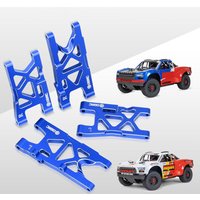 Esilun Aluminum Front and Rear Suspension Arms for ARRMA 1/8 Mojave 4X4 4S BLX Upgrade Accessories(Blue/Red/Titanium)
