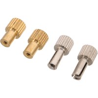 4Pcs Clock Repair Knobs Universal Mechanical Metal Knurled Adjustment Alarm Set Setting Replacement Parts DIY
