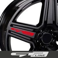 4PCS/SET R-Line Style Waterproof Wheel Sticker, Vinyl Decal for Car Rim Wheel Body Decor