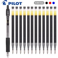 1+12pcs Set Japan Pilot Gel Pen With Large Capacity BL-G2 Student Smooth Writing 0.5/0.7mm Office Signature School Stationery