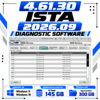 ISTA 4.61.30 2026.09 Diagnosesoftware-Unterstützung ICOM ENET K+Dcan OBD September 2026